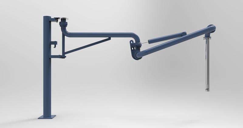 線之間傳輸液體介質(zhì)的活動設(shè)備，以取代老式的軟管連接，鋁垂(1)